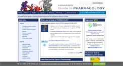 Desktop Screenshot of guidetopharmacology.org