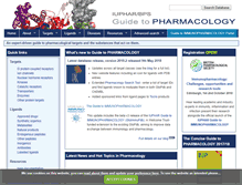 Tablet Screenshot of guidetopharmacology.org